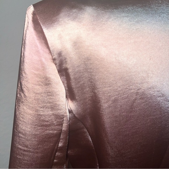 INC pink satin blazer - Picture 9 of 12